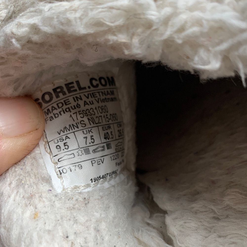 Sorel Out N About Cozy Slippers Brown Gray Womans Size 9.5 - Picture 10 of 10